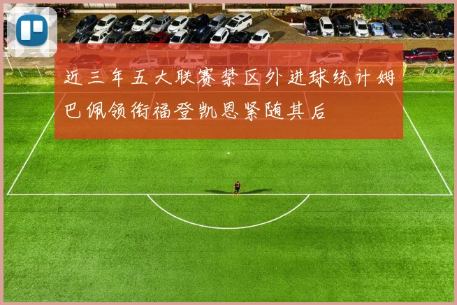 近三年五大联赛禁区外进球统计姆巴佩领衔福登凯恩紧随其后